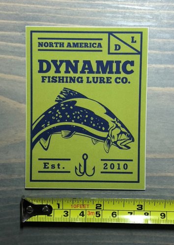 Dynamic Lures Sticker Decal Brown Trout Fishing Bass Fly Rod Reel Line