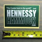 Hennessy Hammock Sticker Decal Tents Hiking Green