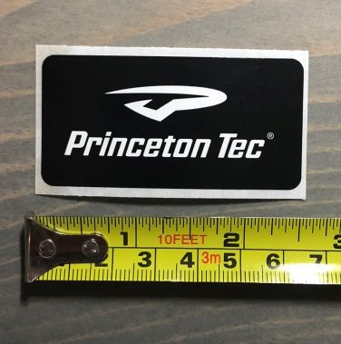 2.5" Princeton Tec Sticker Decal Hiking Jacket Pants Ski Climbing Headlamp Campi