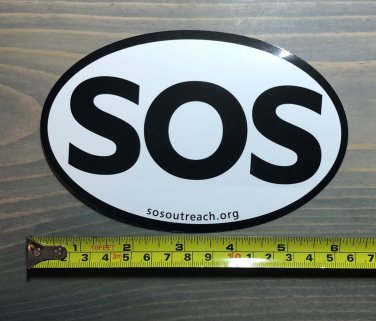 SOS Outreach Sticker Decal Snowboard Ski Mountain Climbing Hiking Colorado 2
