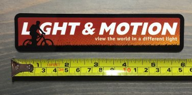 4" Light Motion Sticker Decal Orange Headlamp Backpacking Biking Camping Hiking
