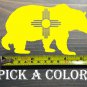 New Mexico Flag Sticker Decal 5.5" Bear Zia State American Yellow Sitka Gear XO