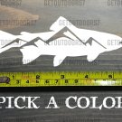Trout Sticker Decal 5.5" DIE CUT Mountain Simms Sage Fly Fishing Hatch Ross XO