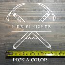 14er Finisher Sticker 5.5" Decal Colorado 14ers Fourteeners XO Climbing Hiking