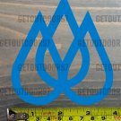 Travis Rice Sticker 3.5" Decal Quicksilver Lib Tech Azure Snowboard Bindings Union Azure XO