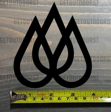 Travis Rice Sticker 3.5" Decal Quicksilver Lib Tech Black Snowboard Bindings Union Black XO