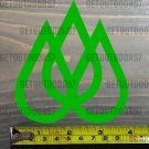 Travis Rice Sticker 3.5" Decal Quicksilver Lib Tech Lime Snowboard Bindings Union Lime Tree XO