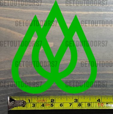 Travis Rice Sticker 3.5" Decal Quicksilver Lib Tech Lime Snowboard Bindings Union Lime Tree XO