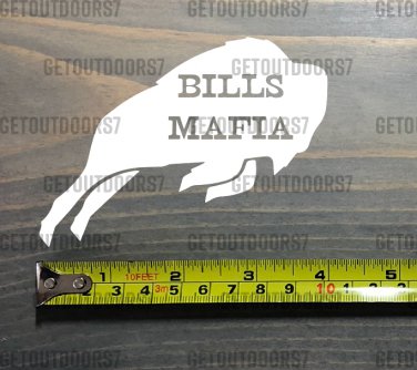 Bills Mafia Sticker Decal Football Buffalo 4" DIE CUT White Barstool Sports Meme XO