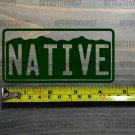 Colorado Native Sticker Decal 4.5" License Plate 14er Die Cut Mountains Flag XO