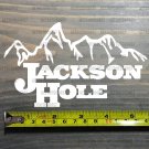 Jackson Hole Sticker Decal 5.5" Ski Resort White DIE CUT Snowboard Wyoming XO