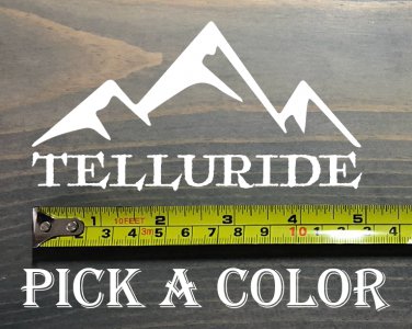 Telluride Sticker 5" Colorado Ski Mountain Snowboard Decal Resort XO