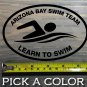 Tool Band Sticker Decal Learn To Swim Arizona Bay Swim Team Club XO