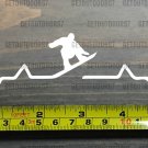 Snowboarder Sticker Decal 5.5" Snowboard Heartbeat Burton Lib Tech K2 Gnu Ride