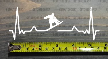 Snowboarder Sticker Decal 5.5" Snowboard Heartbeat Burton Lib Tech K2 Gnu Ride