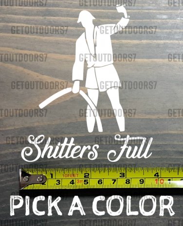 Cousin Eddie Sticker Decal Uncle Clark Griswold Shitters Full Camper Camping XO