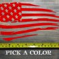 USA Tattered Flag Sticker Decal US Distressed American Tactical White Red XO