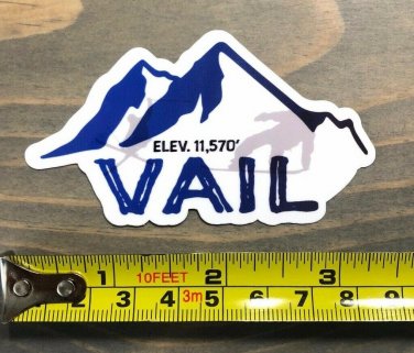 Vail Sticker Decal Mountain Ski 3.25" Snowboard Resort Colorado PO