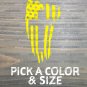 American Flag Cross Sticker Decal Die Cut Jesus Christian In God We Trust XO USA