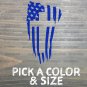 American Flag Cross Sticker Decal Die Cut Jesus Christian In God We Trust XO USA