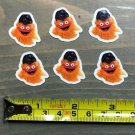 (6) Mini Gritty Stickers Philadelphia Flyers Mascot Keep It Laptop NHL PO