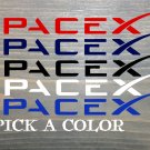 SpaceX Sticker Decal Space X DIE CUT Tesla Elon Musk XO Falcon Heavy