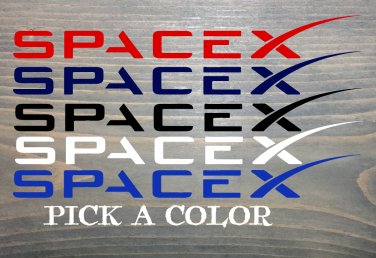 SpaceX Sticker Decal Space X DIE CUT Tesla Elon Musk XO Falcon Heavy