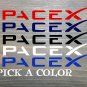 SpaceX Sticker Decal Space X DIE CUT Tesla Elon Musk XO Falcon Heavy