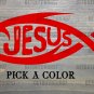 Jesus Fish Sticker Decal Christian Vinyl Choose Color & Size Religious God XO