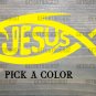Jesus Fish Sticker Decal Christian Vinyl Choose Color & Size Religious God XO