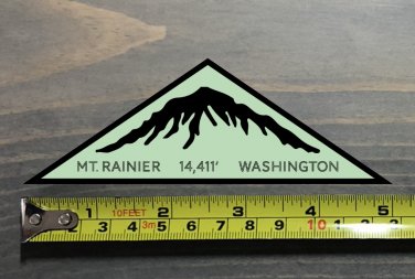 Mt. Rainier Sticker Mount Washington National Park Decal 5" Beer Brewing PO