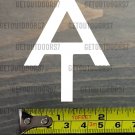 Appalachian Trail Sticker Decal Symbol 2.5" Tall Hiking Hike DIE CUT XO