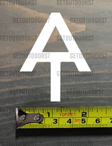 Appalachian Trail Sticker Decal Symbol 2.5" Tall Hiking Hike DIE CUT XO