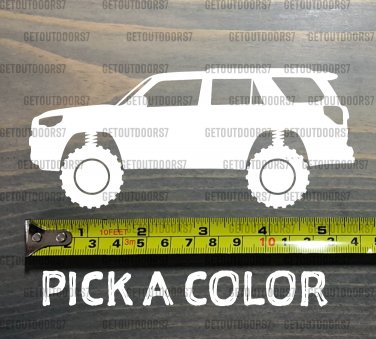 4Runner Lifted Sticker Decal 5.5" DIE CUT 5th Gen Toyota 4 Runner 4x4 OffRoad XO