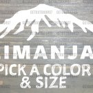 Kilimanjaro Sticker Decal Mount Kilimanjaro Hiking Trekking Africa Tanzania XO