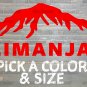 Kilimanjaro Sticker Decal Mount Kilimanjaro Hiking Trekking Africa Tanzania XO