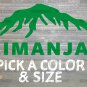Kilimanjaro Sticker Decal Mount Kilimanjaro Hiking Trekking Africa Tanzania XO
