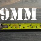 9MM Sticker Decal 3.5" Ammo Can Box Label Ammunition Case DIE CUT XO