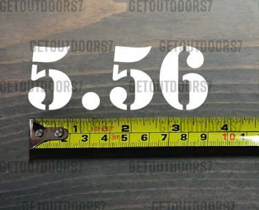 5.56 Sticker Decal 3.5" Ammo Can Box Label Ammunition Case DIE CUT XO