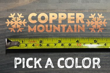 Copper Mountain Sticker Decal Ski 5.5" Snowboard Resort Colorado DIE CUT XO