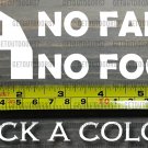 No Farms No Food Sticker Decal 6.5" DIE CUT Farmers Farmer John Deere XO
