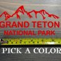 Grand Teton Sticker Decal National Park DIE CUT 5.5" Wyoming Idaho Jackson XO