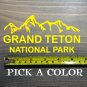 Grand Teton Sticker Decal National Park DIE CUT 5.5" Wyoming Idaho Jackson XO