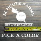 Schrute Farms Sticker Decal 4.5" The Office Dwight Beets Bears Battlestar XO