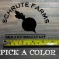 Schrute Farms Sticker Decal 4.5" The Office Dwight Beets Bears Battlestar XO