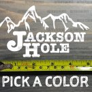 Jackson Hole Sticker Decal 5" Ski DIE CUT Tetons Snowboard Wyoming XO
