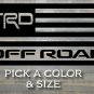 TRD Flag Sticker Decal 4Runner 5.5" Off Road FJ Cruiser Tacoma Tundra SR5 Overlay XO