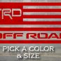 TRD Flag Sticker Decal 4Runner 5.5" Off Road FJ Cruiser Tacoma Tundra SR5 Overlay XO