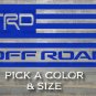 TRD Flag Sticker Decal 4Runner 5.5" Off Road FJ Cruiser Tacoma Tundra SR5 Overlay XO