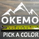 Okemo Sticker Decal 5" Mountain Ski Vermont Stowe Pico Resort Sugarbush XO